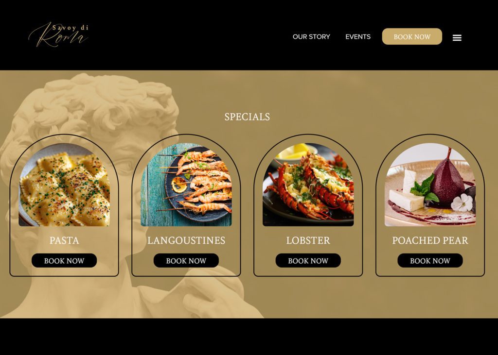 restaurant website